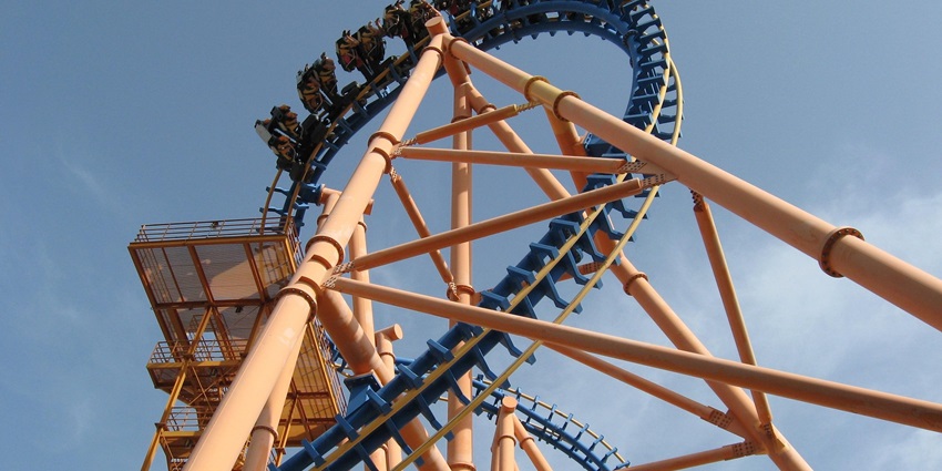An image resembling a ride in Warner Bros. World, one of the best things to see in Abu Dhabi.