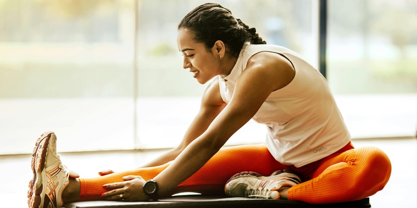 Bright yoga studio with wood floors and mats, ideal for mindful movement sessions.