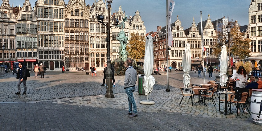 Things to do in Antwerp include strolling through the lively main square, restaurants, and shops.