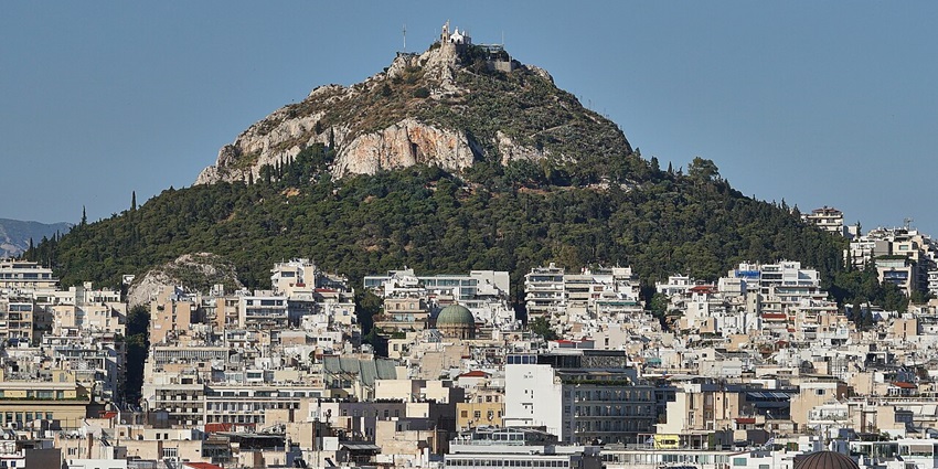 An image showing Mount Lycabettus Funicular, among the famous things to see in Athens for couples.