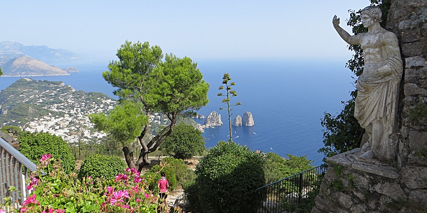 Ride the chairlift for panoramic views of the Gulf of Naples, among the things to do in Capri.