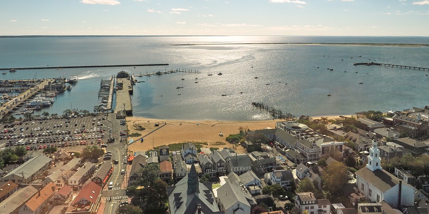 Take to the waters of Cape cod bay in Massachusetts, USA.