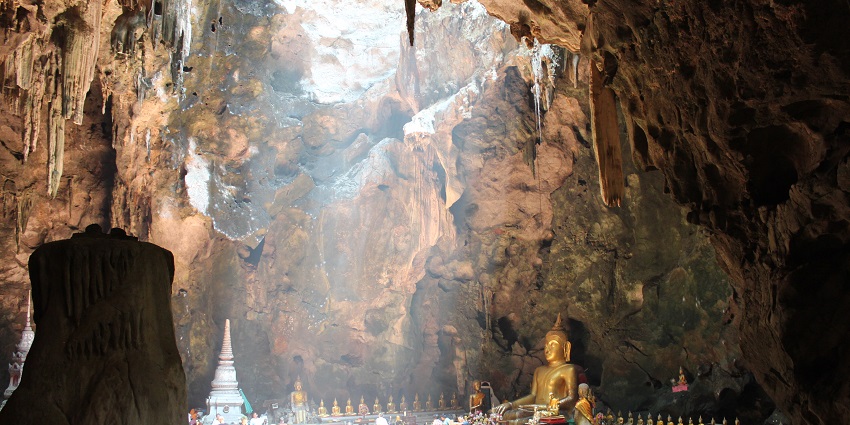 An image of Tham Khao Luang, one of the tourist attractions in Phetchaburi, Thailand.