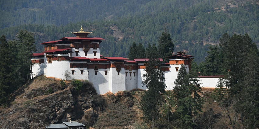 Ruins of a historic fortress commemorating Bhutan’s victory over Tibet, among the most haunted places in Bhutan.