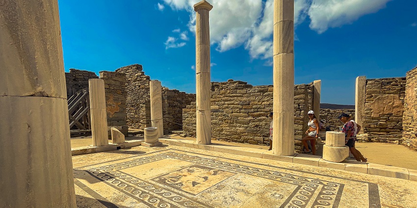 Image of the House of Dionysus, a remarkable find from places to visit in Paphos, Cyprus.
