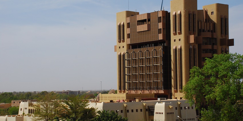 An Image of The BCEAO Tower, walking nearby is one of the popular things to do in Bamako.