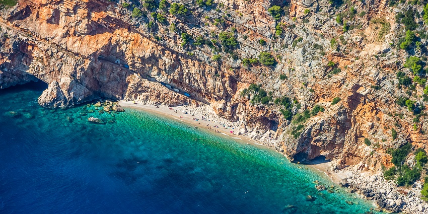 Hike to hidden southern bays and swim in solitude,pure things to do in Solta Croatia.