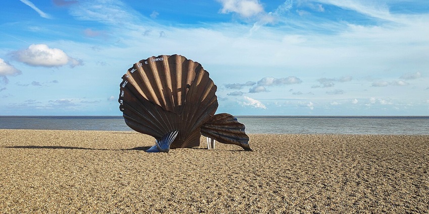 A scenic view of Aldeburgh Beach is one of the best things to do in Aldeburgh.
