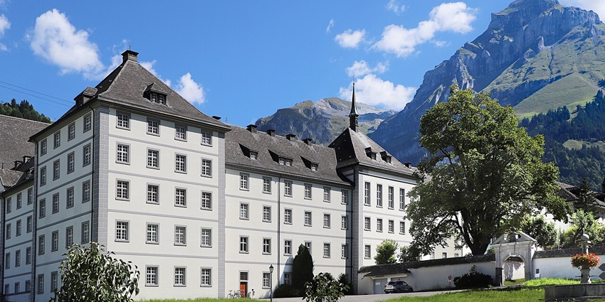 A peaceful Benedictine monastery where visitors can explore centuries-old Swiss history.