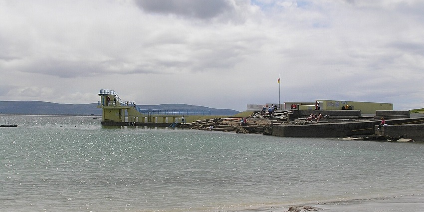 Blackrock Diving Tower in Salthill- A spot for fun things to do in Galway with family