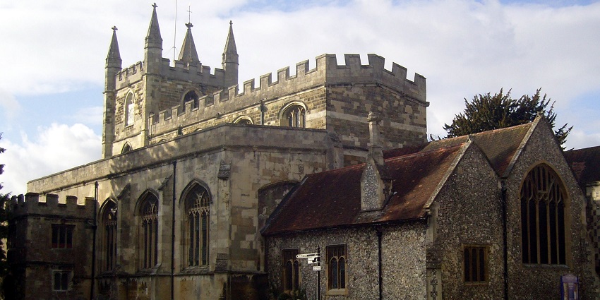 An image showing the exterior of St. Michael's Church, a popular thing to see in Basingstoke.