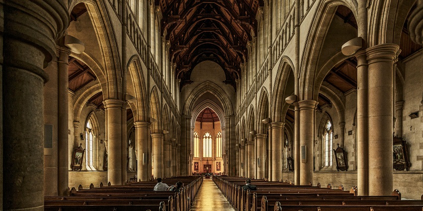 Interior of a church similar to the Church of Holy Spirit, one of the top things to do in Bale.