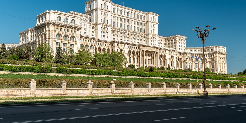 Things to do in Bucharest include exploring the massive Palace of the Parliament.