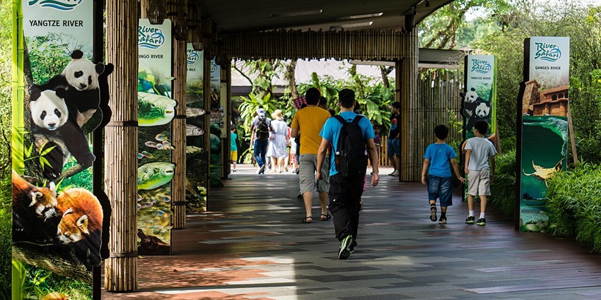 Image of the entrance of River Safari, one of the top things to do in Singapore with family.