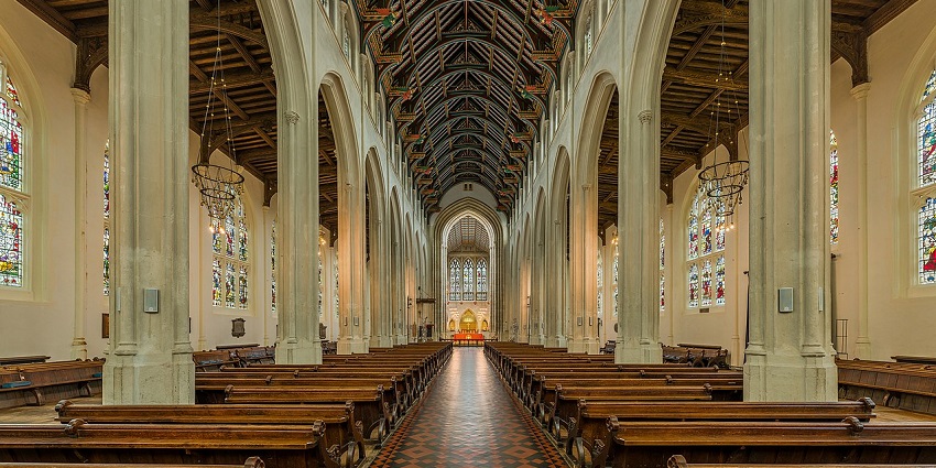 Visit the stunning St Edmundsbury Cathedral for history, beauty, and spiritual calm