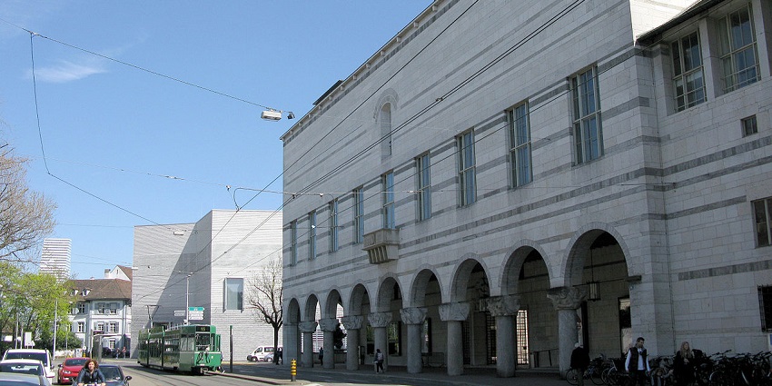 An image of the Kunstmuseum Basel, a popular attraction in Basel in January.