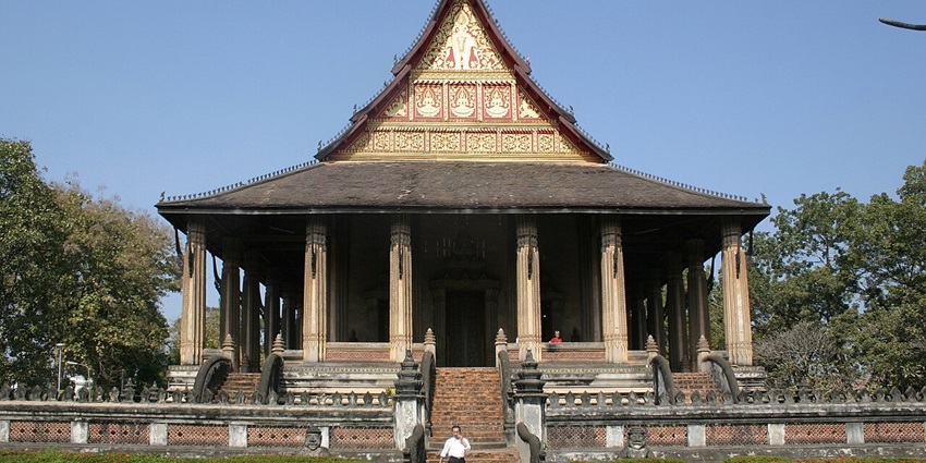 Ancient religious artefacts and sacred art in a former royal temple.