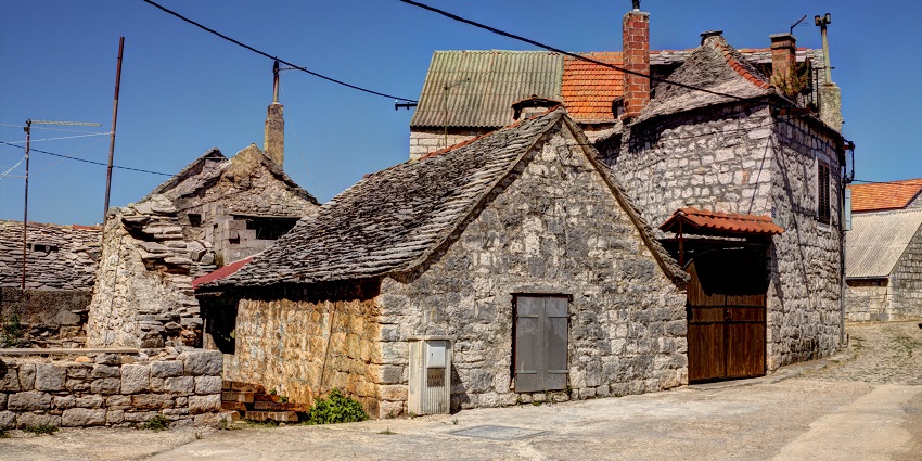 Visit Grohote’s rustic lanes and local life, a must among things to do in Solta Croatia.