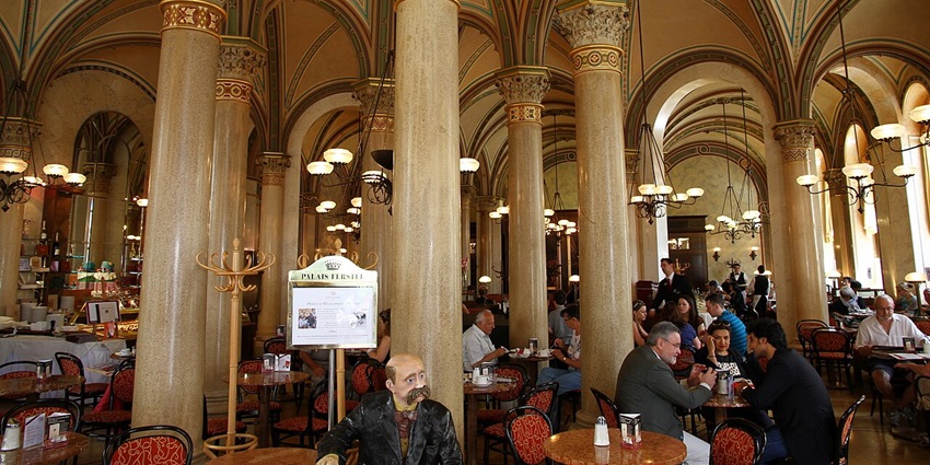 The image of the stunning Vienna café is one of the great things to do in Austria in November.