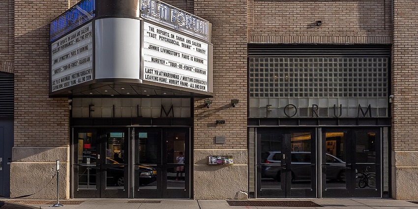 An exterior view of the famed ‘Film Forum’, one of the ancient cinemas in SoHo, New York.