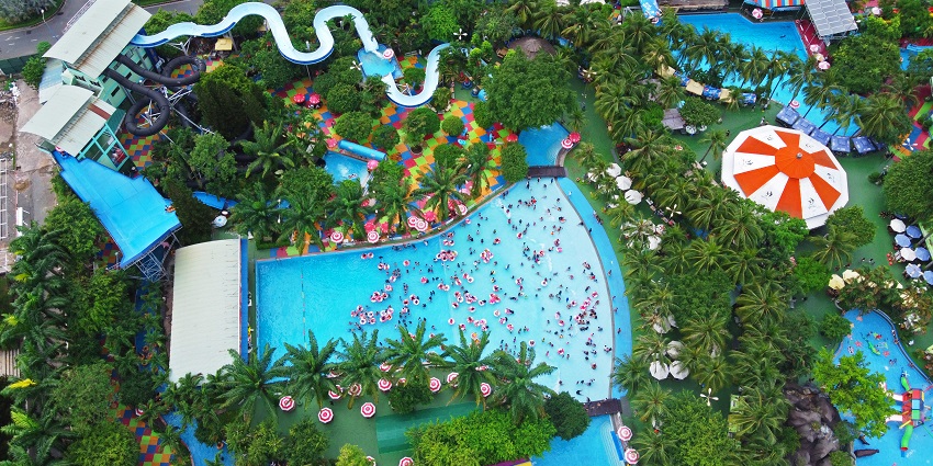 Enjoy slides and pools at Water World, one of the fun things to do in Strand for all ages.