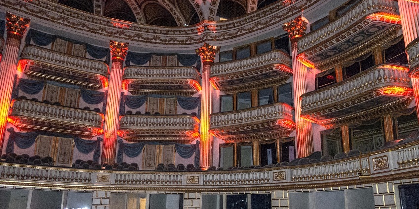 An image showing the interior of Basel Theatre, a popular place to visit in Basel.