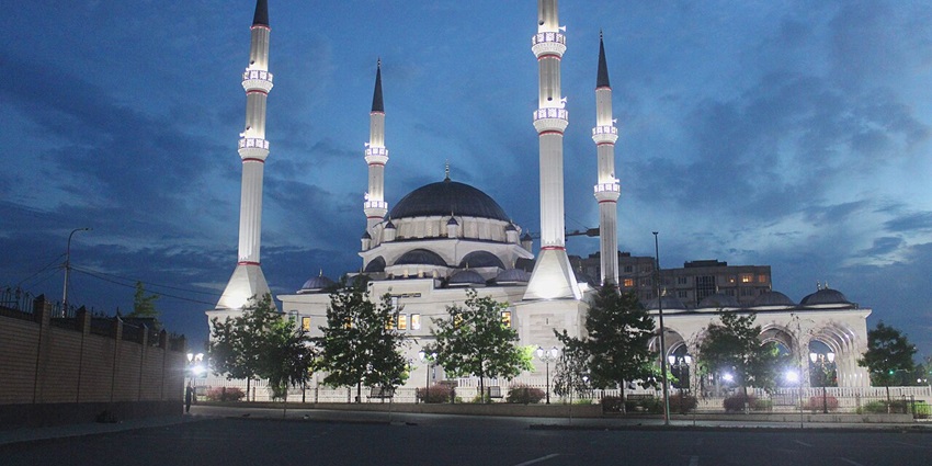 Things to do in Bishkek include marvelling at intricate modern Islamic architecture in the Central Mosque.