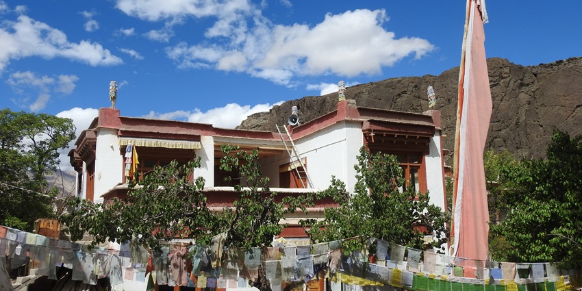 Alchi Monastery’s ancient murals, one of the best places to visit in Ladakh in May.