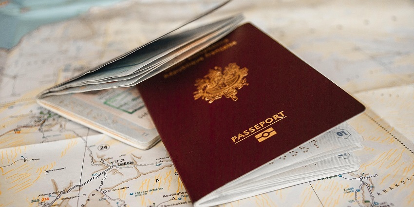 The passport placed, symbolising travel approval validity.
