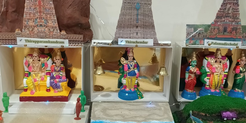 An image of the Arupadai Veedu Murugan Temple, a famous tourist spot in Chennai.