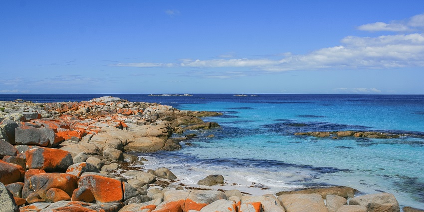 Stroll along pristine white sand beaches and orange-hued granite rocks in this stunning coastal region, among the best things to do in Tasmania.