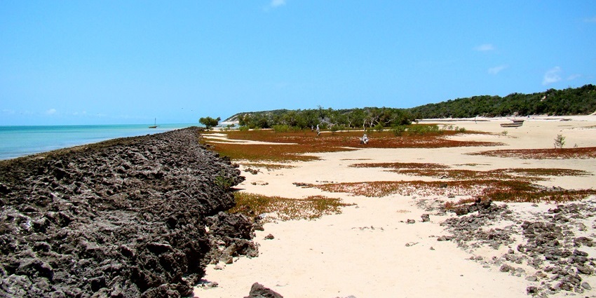 Snorkel turquoise reefs and relax on white sands at Bazaruto Island, among the famous islands in Mozambique.