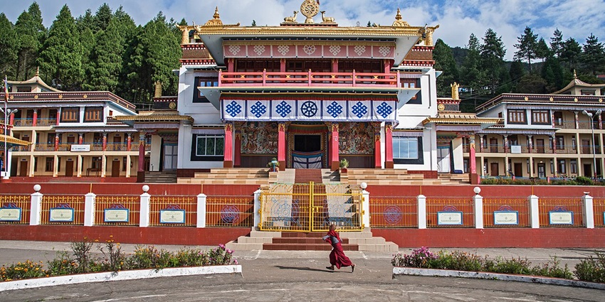 Bomdila Monastery is one of the best places to visit in Arunachal Pradesh in December