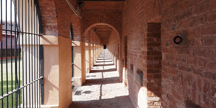 The historic exterior of Cellular Jail in Port Blair, is one of the top places to visit in Andaman in December.