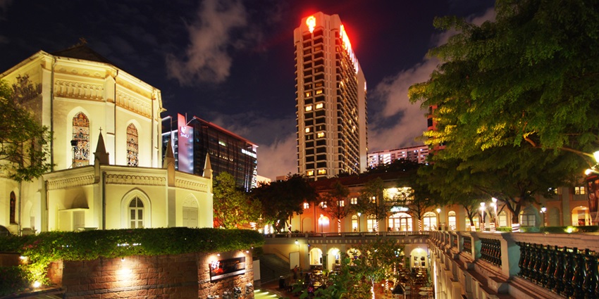 One of the historical places in Singapore is a beautiful heritage complex with a Gothic chapel.
