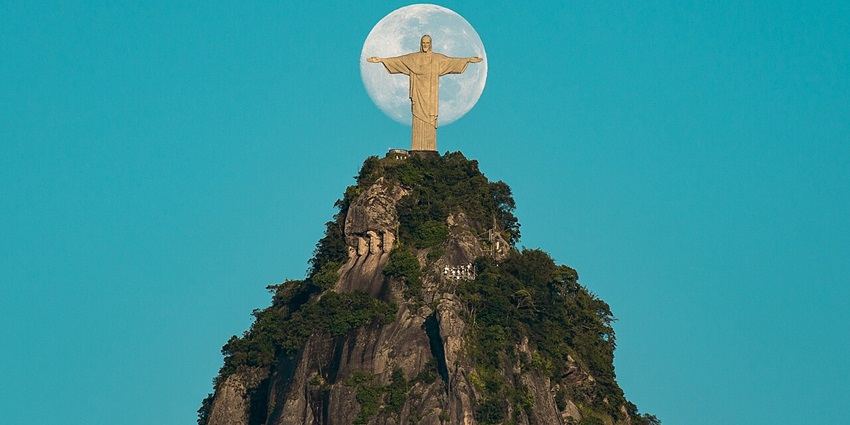 Christ the Redeemer, a tall statue of Jesus Christ, one of the historical places in Brazil