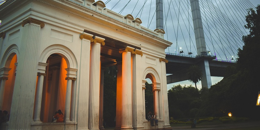 Prinsep Ghat by the river showcasing what is special about Kolkata
