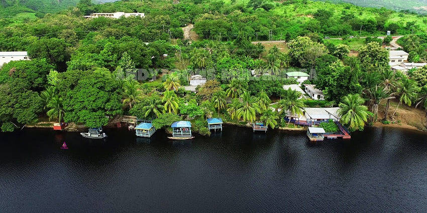Islands in Ghana with traditional Ewe music, dance, and crafts.
