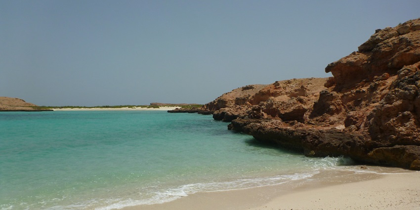 Protected coral reefs and abundant marine life in the Daymaniyat Islands in Oman.
