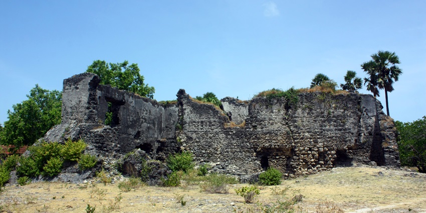 Wild ponies, Dutch colonial ruins, and coral walls found on the arid and historic Delft Island