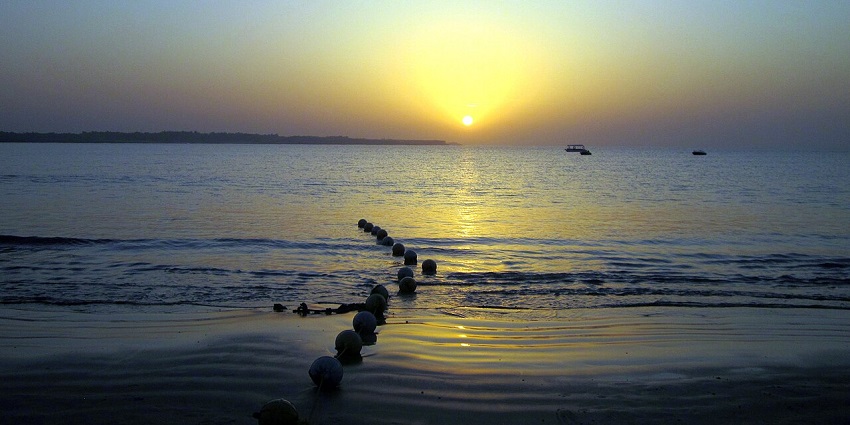 The peaceful shoreline of Diu Island, one of the best places to visit in Gujarat in June.