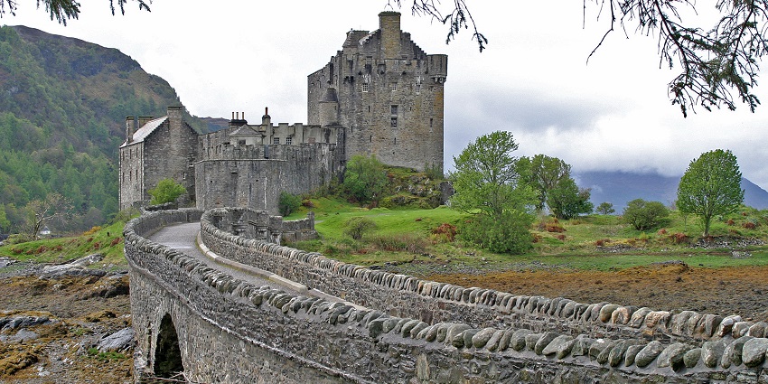 An image of the Eilean Donan Castle is one of the historical places to visit in Scotland.