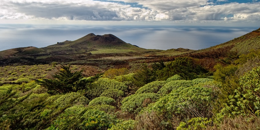 Remote cliffs and ocean views from El Hierro, among the best islands in the Canary Islands