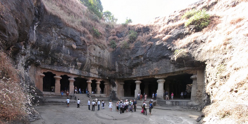 The historical Elephanta Caves are among the best places to visit in Mumbai in December