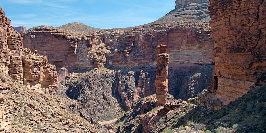 Grand Canyon National Park in the backcountry with natural rocky structures, one of the top hidden places in Arizona.
Viewers of this file can see comments and suggestions