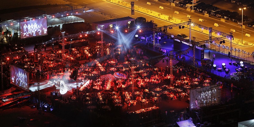 Vibrant nightlife in Gemmayzeh and Achrafieh, with trendy bars, lively clubs, and a bustling atmosphere.