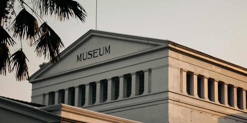 An image of the Etihad Museum, one of the historical places in Dubai, UAE.