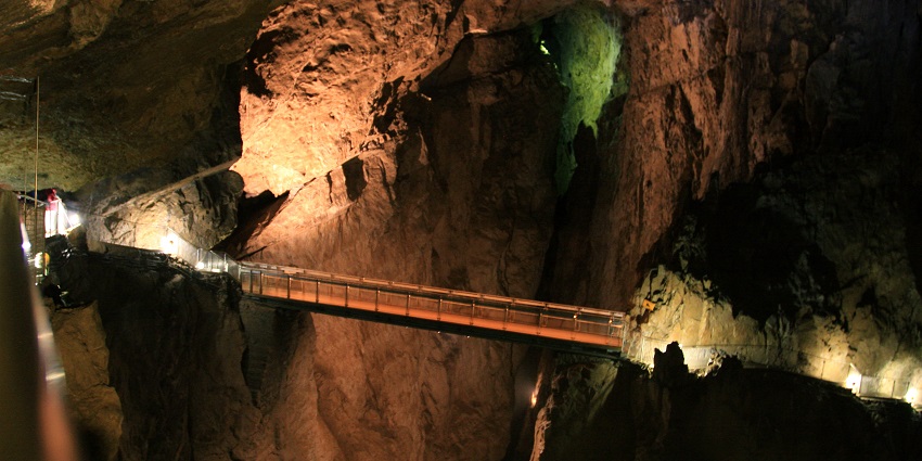 Things to do in Slovenia include exploring the UNESCO-listed Škocjan Caves and their massive underground canyon.
