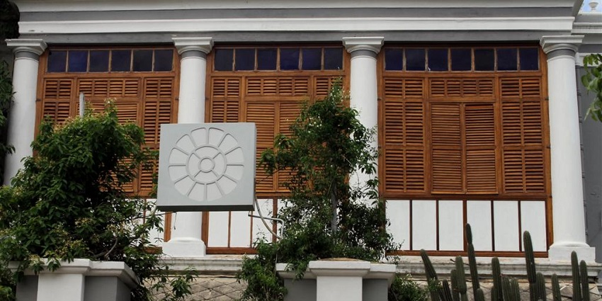 Sustainable building with unique design elements and eco-friendly architecture features