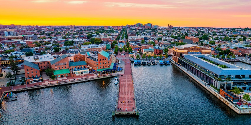 Wander through Fells Point's historic waterfront, featuring cobblestone streets and vibrant nightlife.
